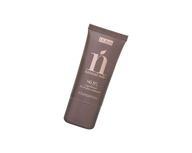 Pupa Natural Side Foundation 010 Porcelain Spf6 30ml