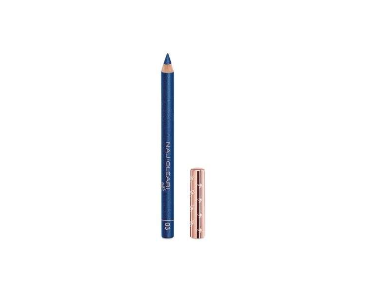 NAJ-OLEARI Deep Eye Kajal Pencil for Eye Makeup and Face 03 Blue Hydrangea Pearl