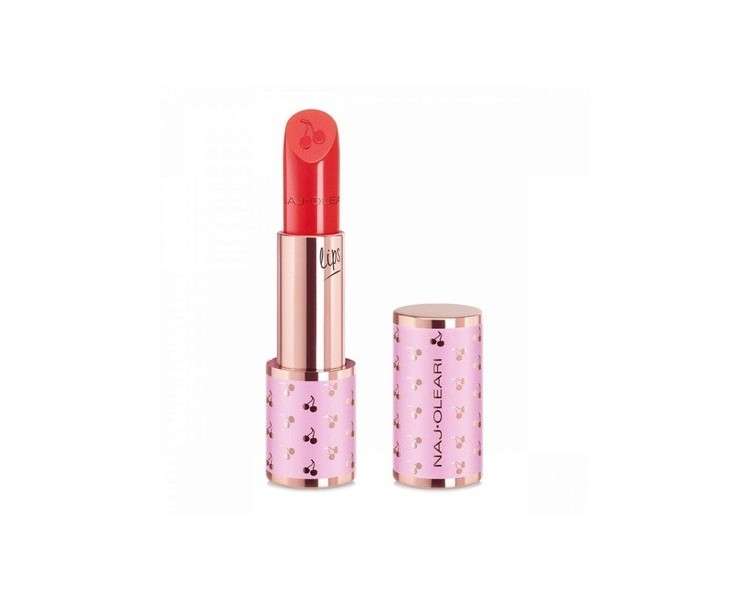 NAJ-OLEARI Creamy Joy Lipstick Makeup for Face Women 12 Red Coral