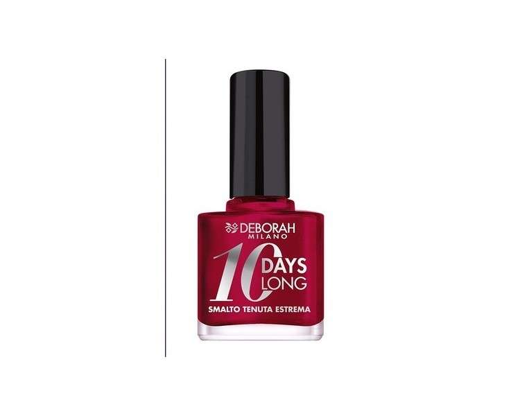 Deborah 10 Days Long Nail Polish No. 897 Fire Heart - Up to 10 Days Without Touch-Ups or UV Lamp for Polished and Radiant Nails