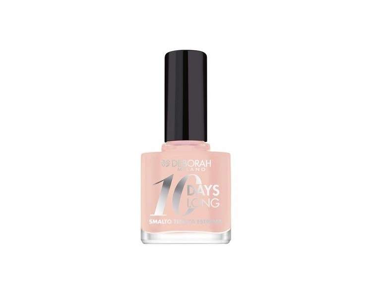 Deborah 10 Days Long Nail Polish No. 882 Nude Rose - Long Lasting and UV Lamp Free