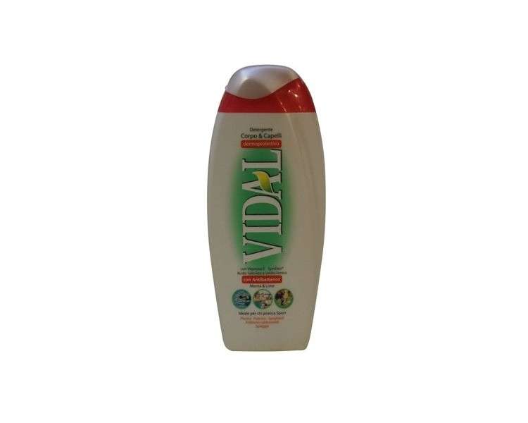 Vidal Body and Hair Wash Menta e Lime 250ml 8.45fl.oz