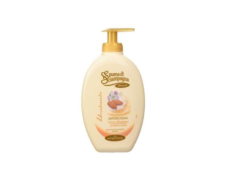 Spuma di Sciampagna Saponecrema Neutral pH Liquid Soap with Almond Milk and Shea Butter 13.53 Fluid Ounces