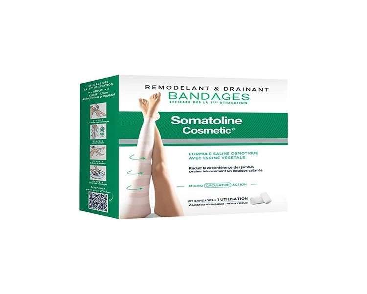Somatoline Cosmetic Remodeling and Draining Kit - Pack of 2 Bandages