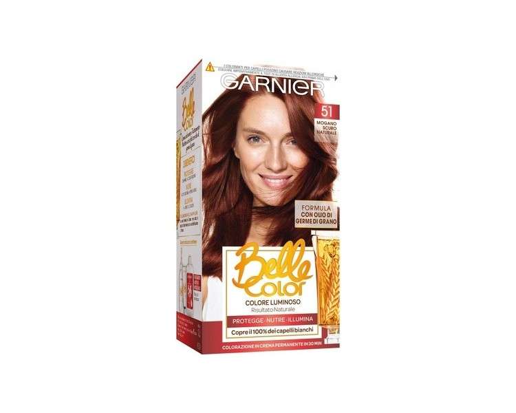 Belle Color 51 Dark Natural Mahogany Hair Dye