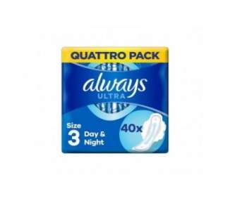 Always Ultra Secure Night Sanitary Pad with Wings 40 Pieces