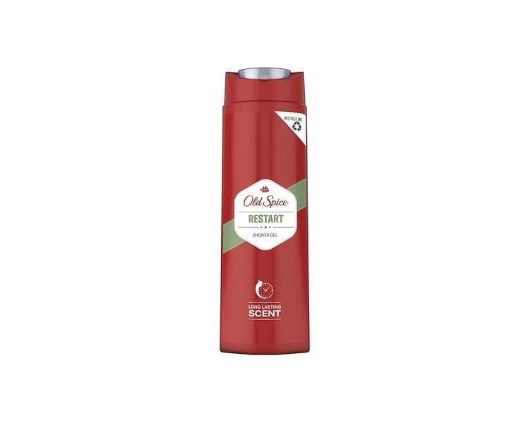 Old Spice Restart Shower Gel for Men 400ml Long-Lasting Scent