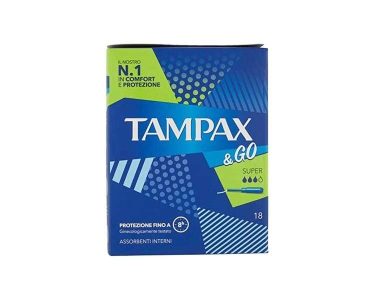 Tampax & Go Super Tampons 18 Count