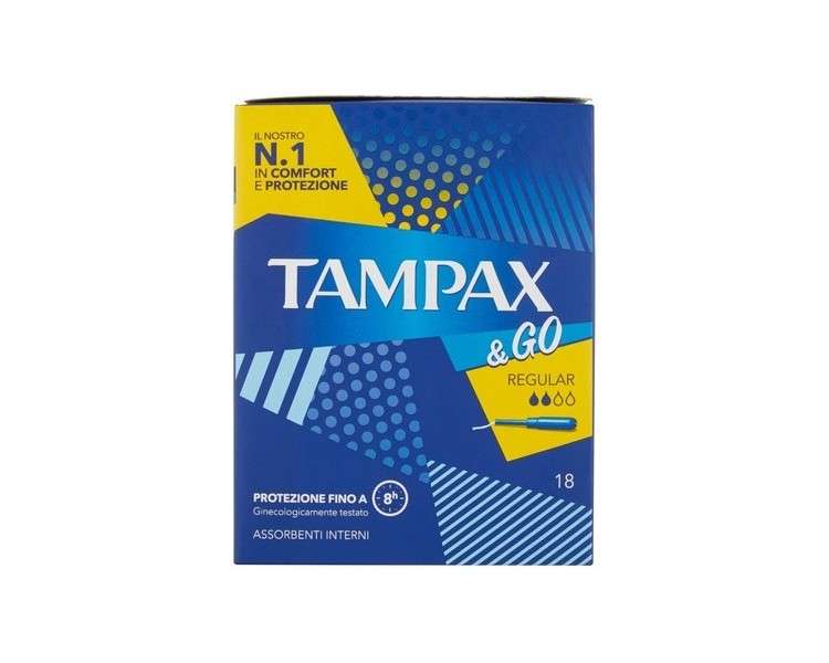 Tampax & Go Regular Tampons 18 Count