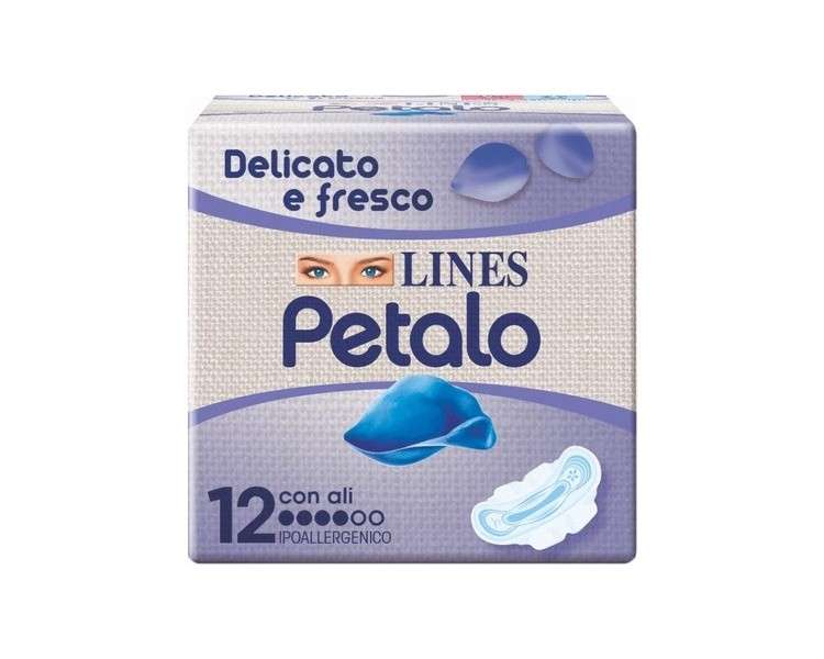 Lines Petalo Ultra Day Pads with Wings 12 Units 80g