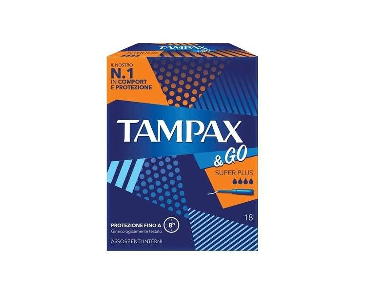 Tampax & Go Super Plus Tampons 18 Count