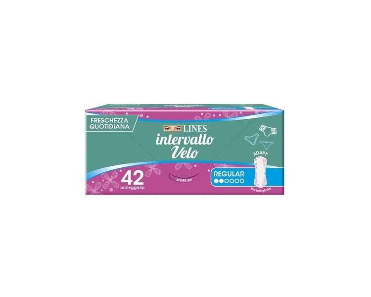 Linien Anatomical Intervall Sanitary Pads Fresh Clean 1mm