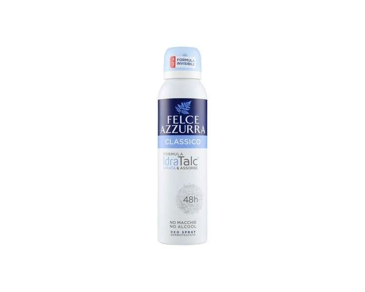 Felce Azzurra Classico Deodorant 150ml Formula Idra Talc 48h