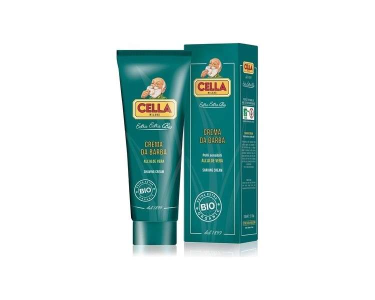 CELLA Bio Aloe Vera Shaving Cream 150g