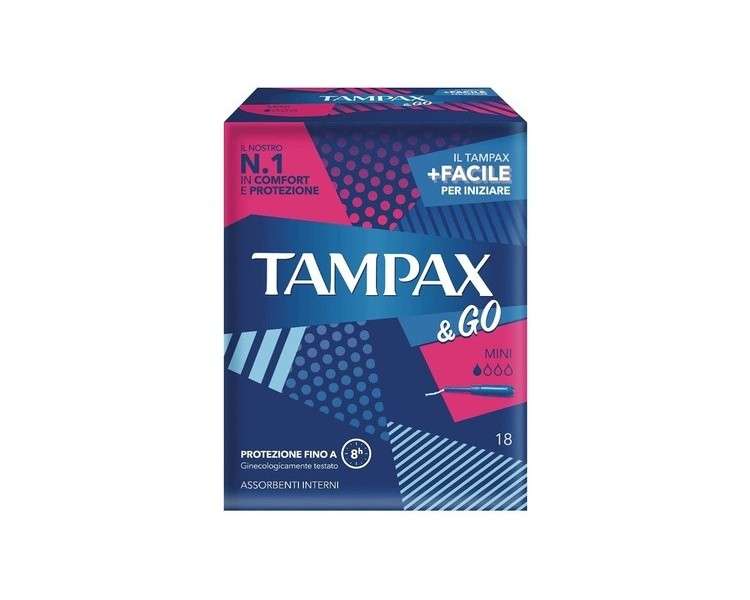 Tampax & Go Mini Tampons 18 Count