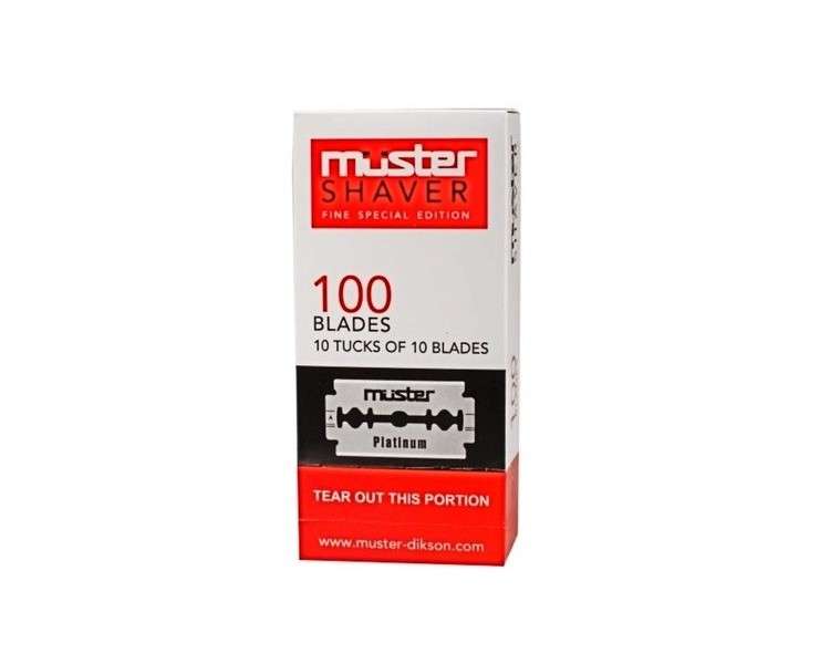 Shaver Platinum Razor Blades 100 Pack