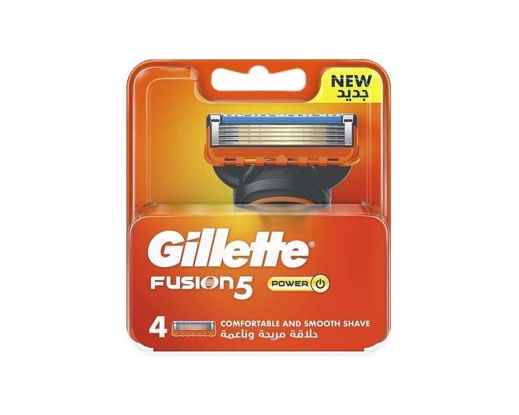 Gillette Fusion Power Razor - Pack of 4