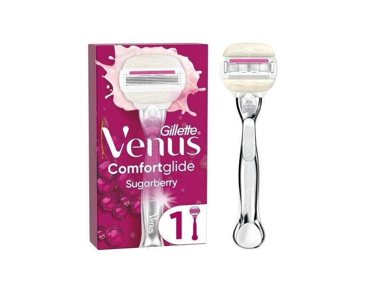 Gillette Venus Comfortglide Sugarberry Women's Razor with 5-blades