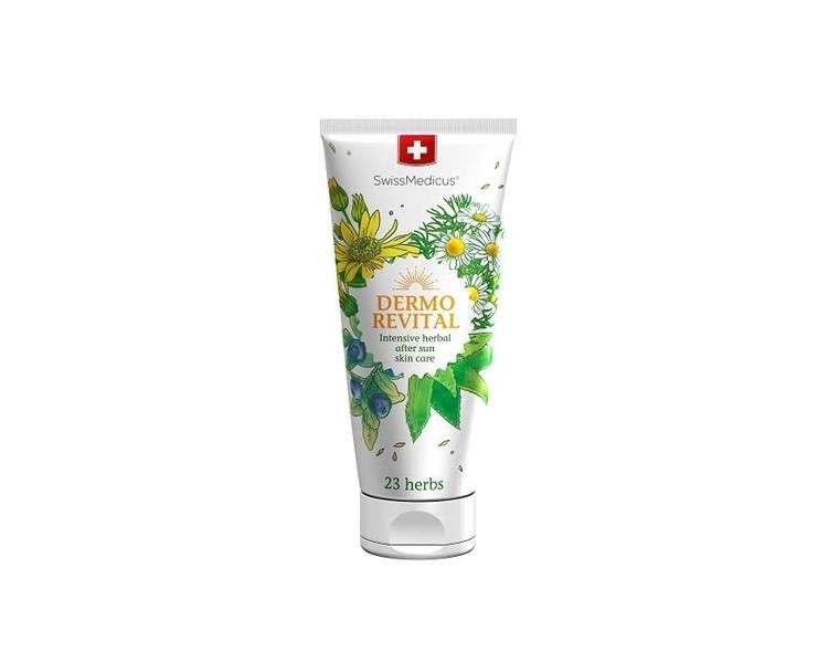 SwissMedicus DermoRevital Herbal Balm for Regenerating Damaged Skin with Beta-Glucan and 23 Herbs 200ml