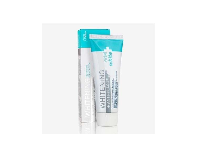 Edel + White Anti-Plaque + Whitening Toothpaste 75ml