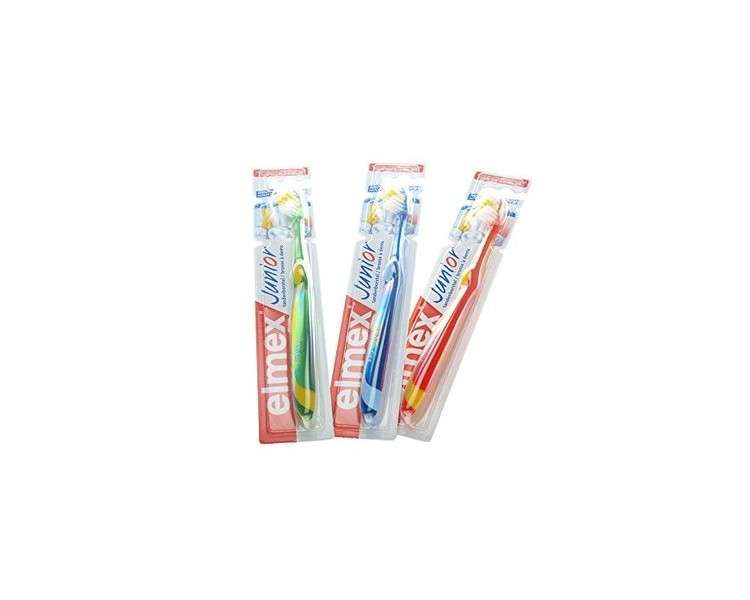 Elmex Junior Toothbrush for 6-12 Year Olds Red