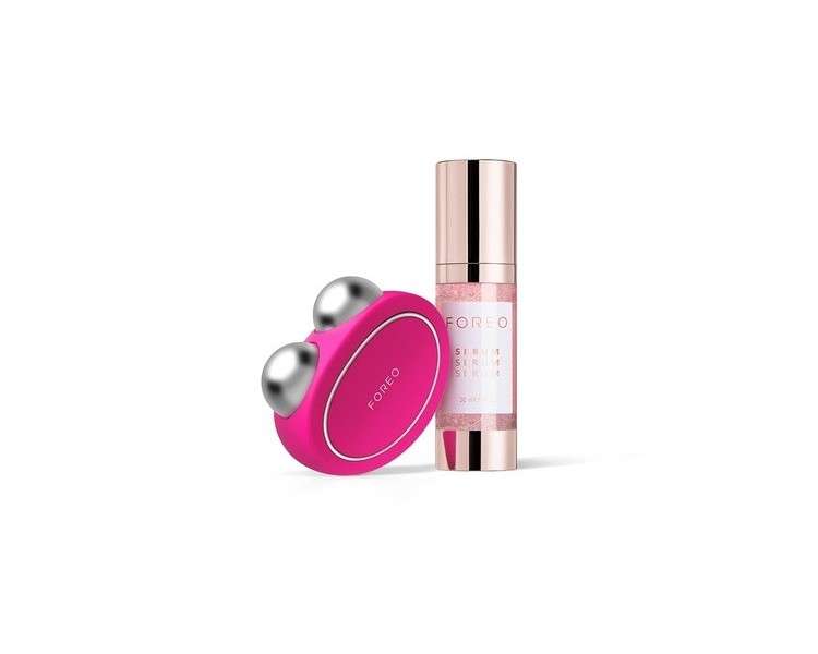 FOREO BEAR App-Connected Microcurrent Facial Toning Device with 5 Intensities + Foreo Serum Micro-Concentrate for Youthful Radiance