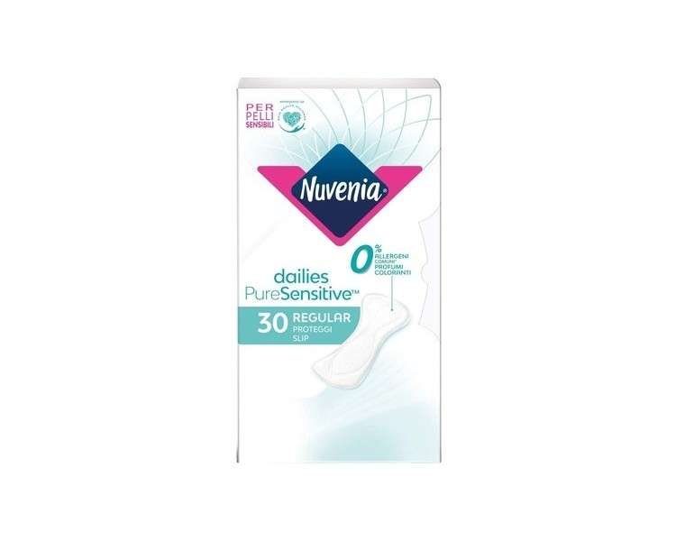 Nuvenia Regular Pure Sensitive Slip with Gentle Surface for Sensitive Skin 30 Pieces