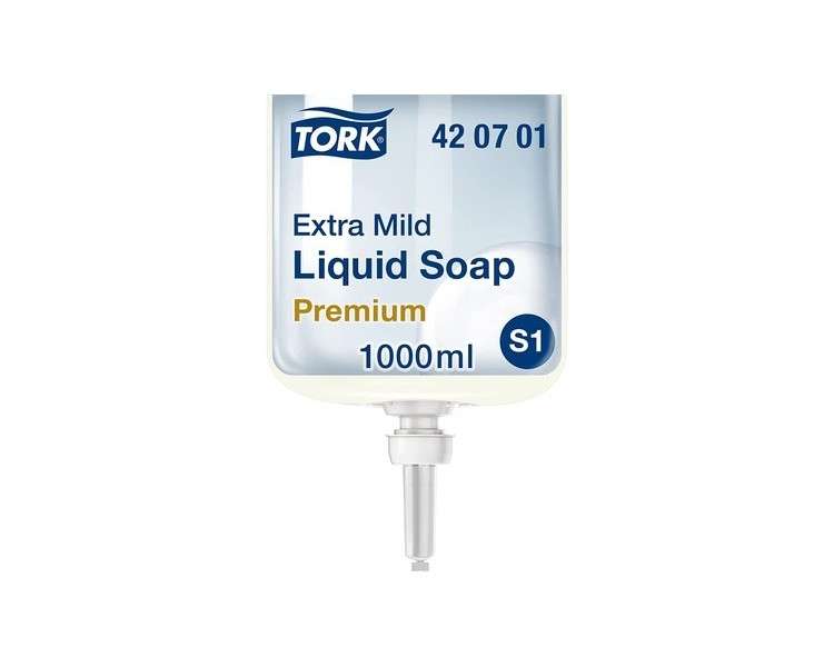 Tork Extra Mild Liquid Soap Refill S1 Non Perfumed 1 Litre