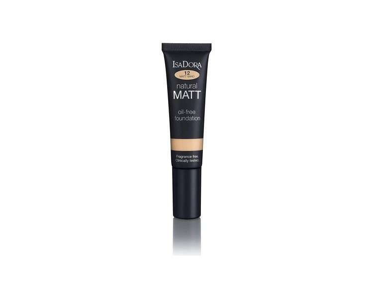 IsaDora Natural Matt Foundation 35ml 12 Sand