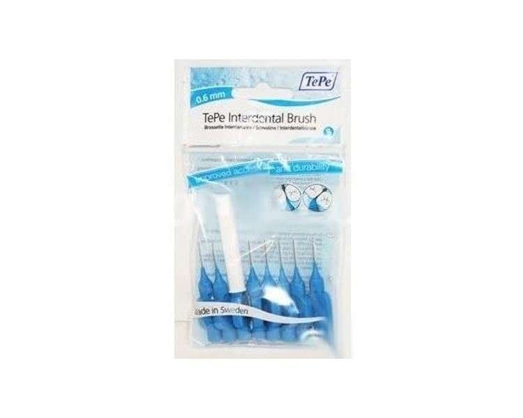 Tepe Interdental Brushes 0.6mm Blue