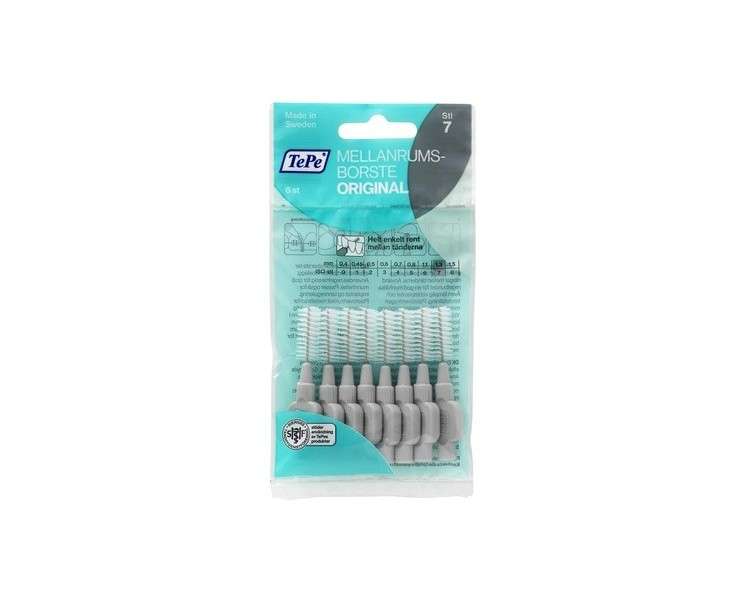 TePe Grey Interdental Brush (1.3mm - Size 7) - Pack of 8