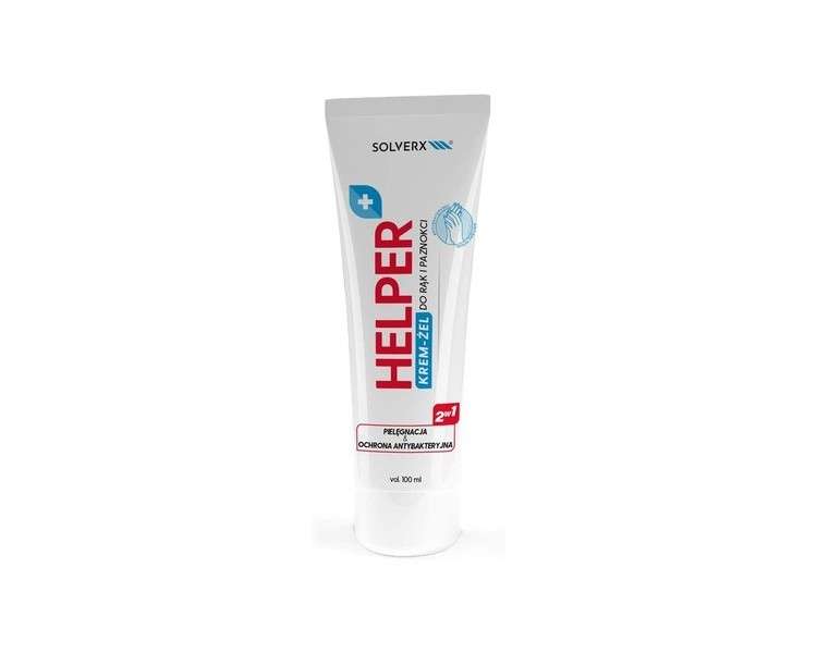 HELPER Antibacterial Hand Gel and Hand and Nail Cream 2 in 1 100ml