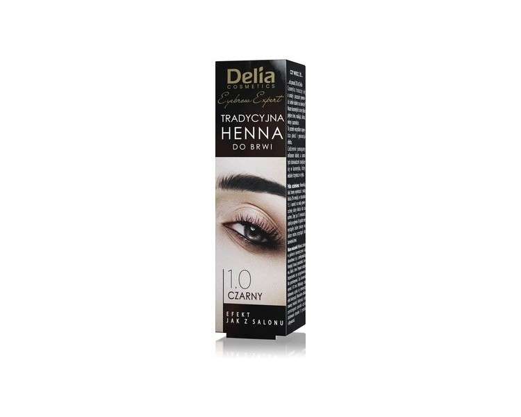 Delia Cosmetics Traditional Black Eyebrow Tint Professional Coloring 2g