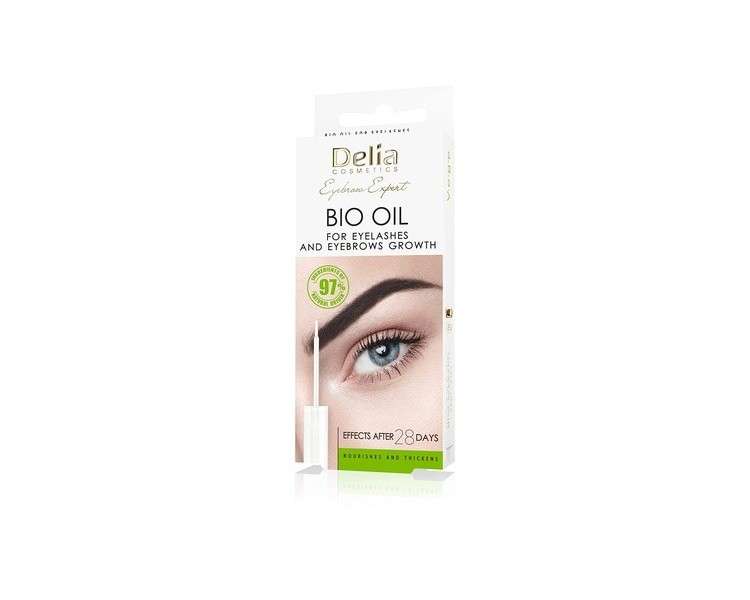 Delia Cosmetics Bio Eyebrow and Eyelash Oil Vegan Conditioner 7ml - Natural Growth Booster