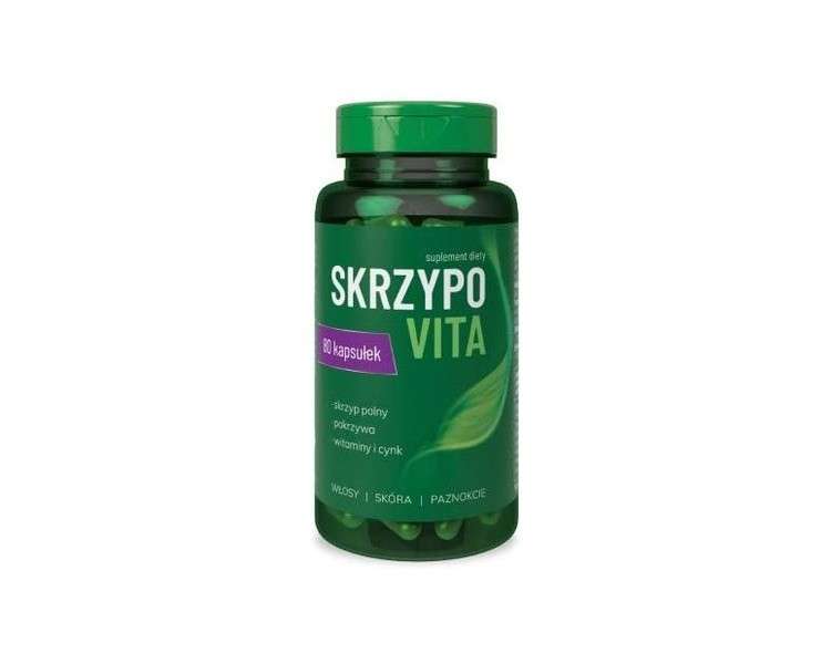 Skrzypovita Optimally Balanced Vitamins and Herbal Extracts for Hair Skin and Nails 80 Capsules