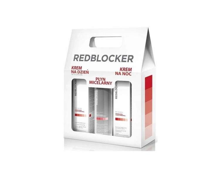 RedBlocker Day Cream 50ml Micellar Liquid 200ml Night Cream 50ml - Set