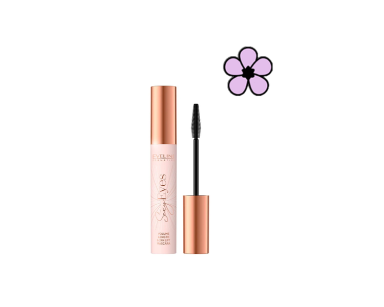 Eveline Sexy Eyes Mascara Extra Black Volumizing, Lengthening and Lifting 8ml