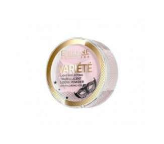 EVELINE COSMETICS Variete Light Reflecting Loose Powder with Hyaluronic Acid and 86% Mineral Pigments for All Skin Types and Tones Soft Focus 6g