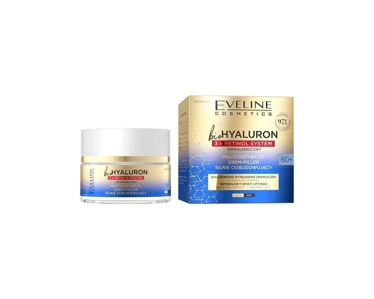 Eveline Bio Hyaluron Multi Nourishing Face Cream Filler 60+ with 3x Retinol System