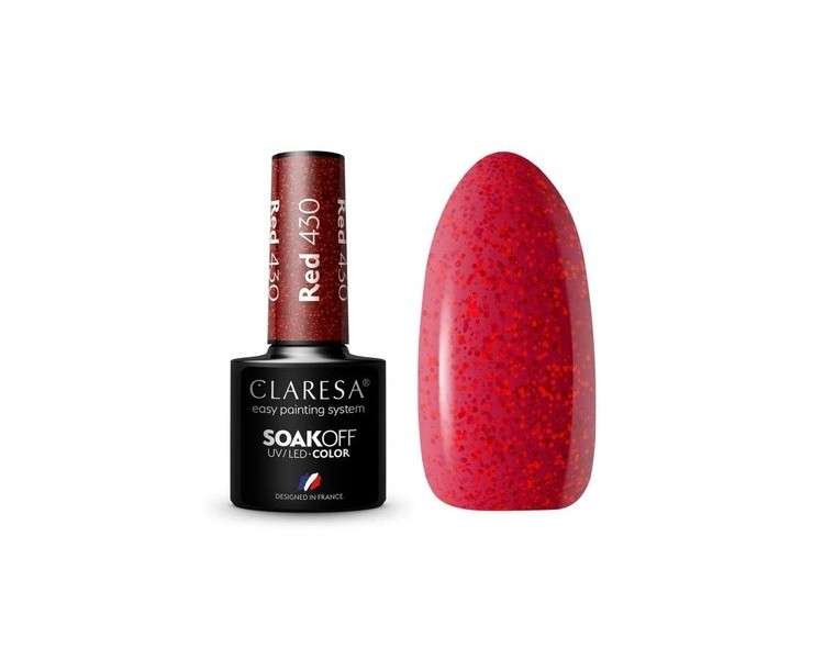 Claresa 430 RED UV Nail Polish 5ml