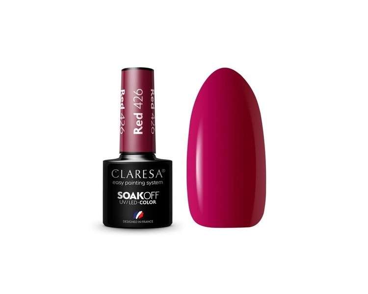 Claresa 426 RED UV Nail Polish 5ml