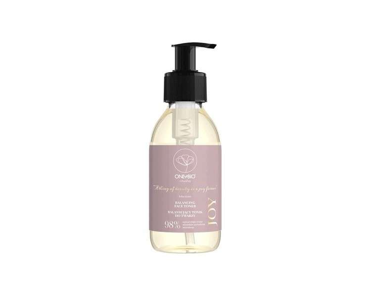 ONLYBIO Ritualia JOY Toner Hydrolat Face Tonic with Damask Rose White Tea - Soothing PH Balancing Restorative - Vegan & Plant-Based