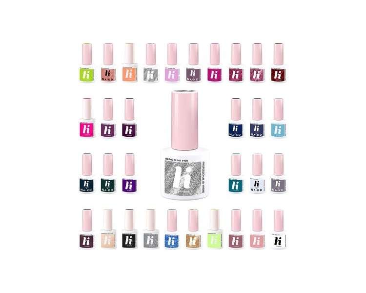 Hi Hybrid UV Gel Nail Polish in Popular Beige, Blue, Brown, Pink, Yellow, Gold, Green, and Grey Colors 5ml