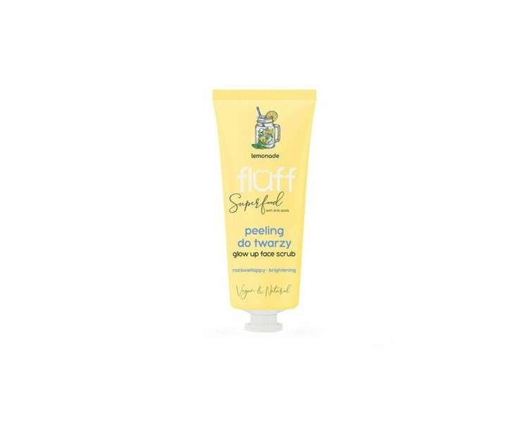 Fluff Lemonade Glow Up Face Scrub Brightening Facial Exfoliator 75ml