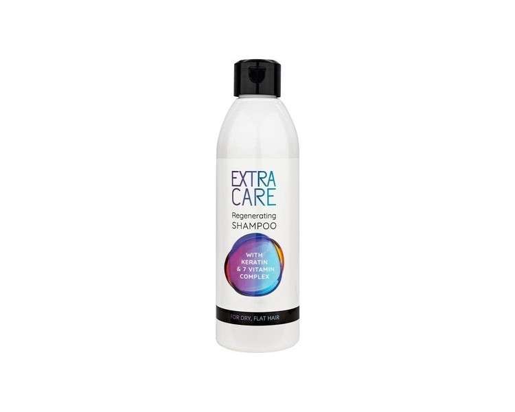 Hydrating and Regenerating Keratin and 7 Vitamin Shampoo - Professional Shampoo with Natural Active Ingredients