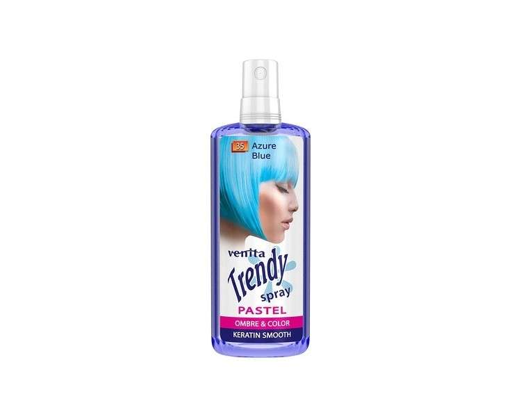 Venita TRENDY Pastel Toning Spray Ombre Semi-Permanent Hair Spray 200ml 35 Azure Blue