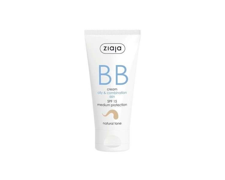 BB Cream for Oily and Combination Skin SPF15 Natural Tone 50ml
