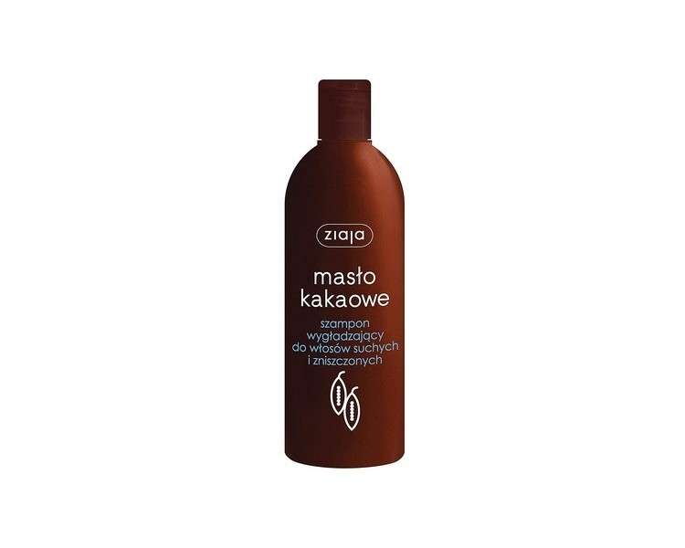 ZIAJA Smoothing Hair Shampoo with Cocoa Butter for Dry and Damaged Hair 400ml