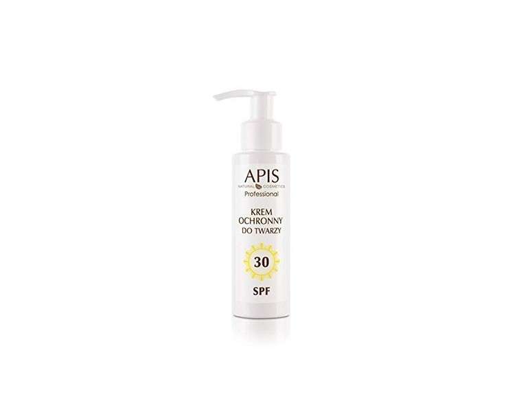 APIS Protective Face Cream SPF 30 with Seaweed, Silk Protein, Aloe, Shea Butter, Argan Oil 100ml