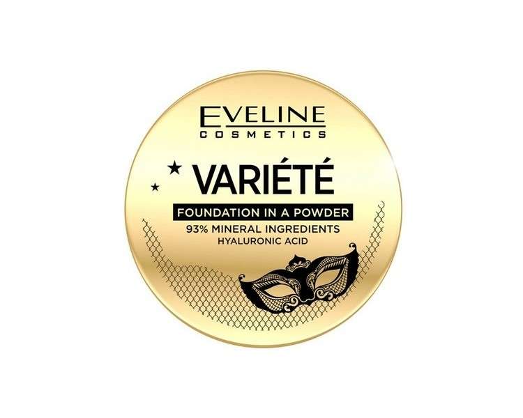 Eveline Variete Face Powder Foundation with Hyaluronic Acid and Sponge Applicator 8g